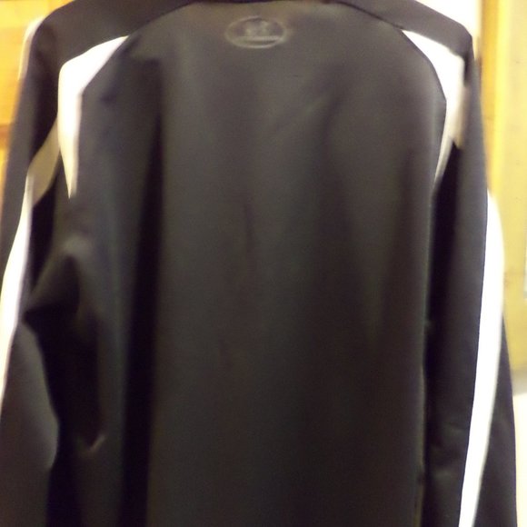 UNDER ARMOUR HEAT GEAR APPAREL  BLACK LONG SLEEVE Shirt - WHITE ACCENTS -Size:XL - Picture 3 of 4